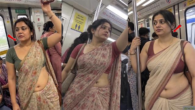 Drawing Stranger Aunty Impress In Metro – Indian Porn Xxx