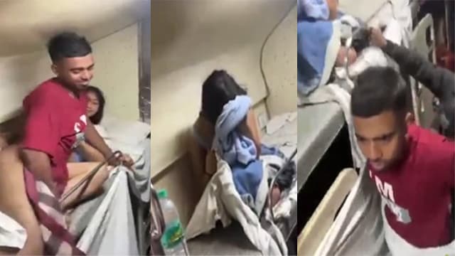 Public Train Couple Caught Sex – Desi Porn Video